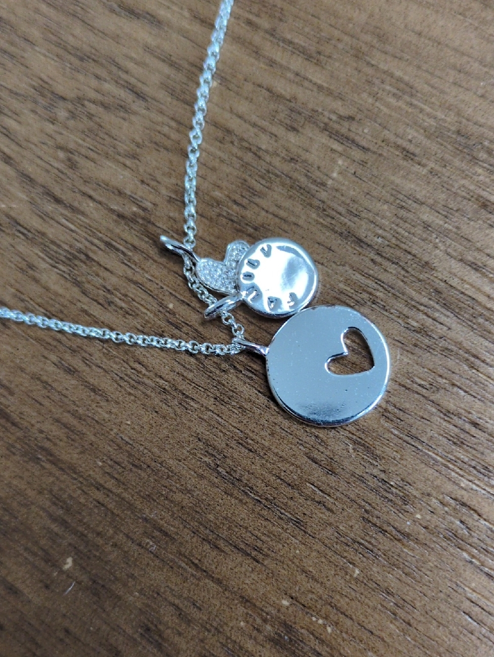 Delicate Silver Heart Cutout Pendant Necklace for Anyone.